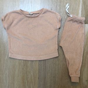 Quincy mae terry cloth set 12-18m